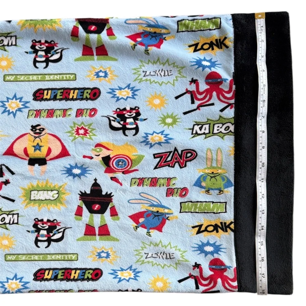 Sometimes I Sew – Superhero MINKY Pillowcase Set – Standard Size (NEW)